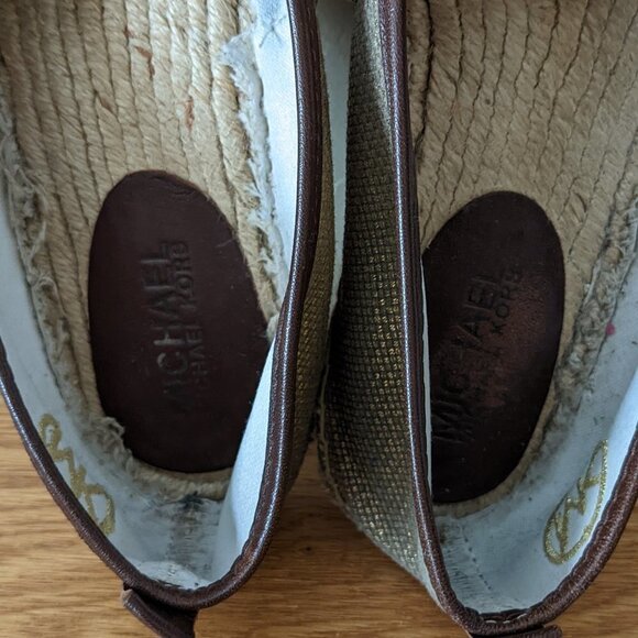 Michael by Michael Kors Espadrille Flats with Leather Trim - Picture 6 of 7